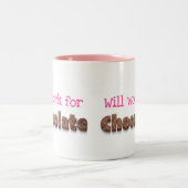 チョコレートのユーモアにおもしろい合う ツートーンマグカップ (中央)