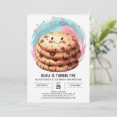 チョコレートの乙女のオンラインクッキーお誕生日おめでとう 招待状 (スタンド正面)