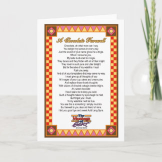 チョコレートの別れ  カード