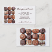 チョコレートの名刺の組み合わせ 名刺 (正面/裏面)