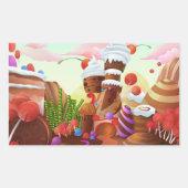 チョコレートの国 長方形シール (正面)