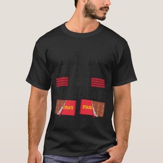 チョコレートの少年と生徒を交換します Tシャツ (正面)