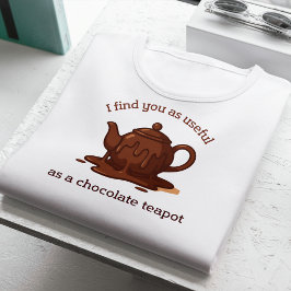 チョコレートの急須は役に立たないユーモア トライブレンドTシャツ