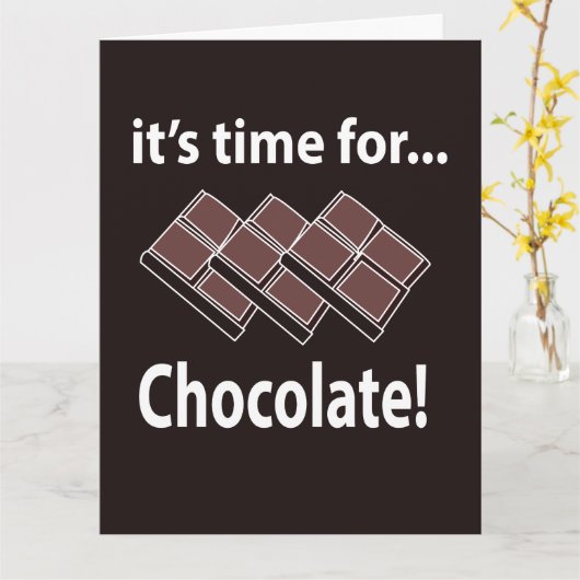 チョコレートの時間 カード (黄色い花)