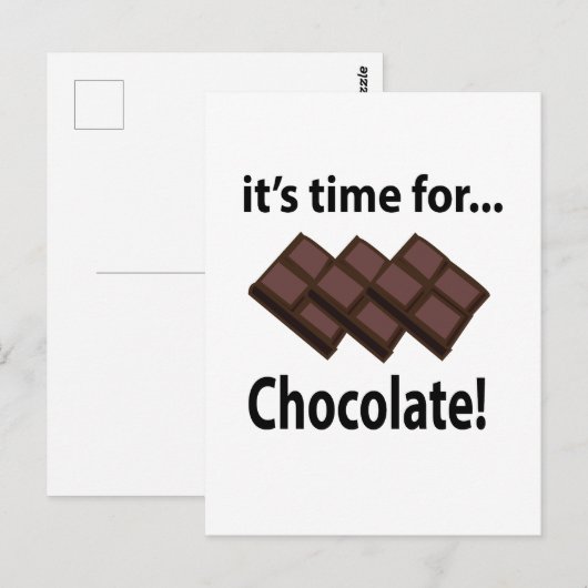 チョコレートの時間 チョコレートの時間 ポストカード (正面/裏面)