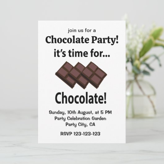 チョコレートの時間 チョコレートパーティーの時間 招待状 (スタンド正面)