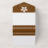 チョコレートの桜 オールインワン招待状 (外側)