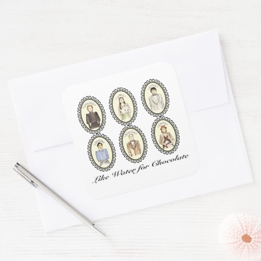 チョコレートの水のように スクエアシール (封筒)