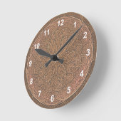 チョコレートの氷結 ラウンド壁時計 (傾斜)