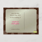 チョコレートの泡/, Save the Date Photo postcard, 案内ポストカード (裏面)