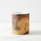 チョコレートの渦巻きのモザイク川 コーヒーマグカップ (中央)