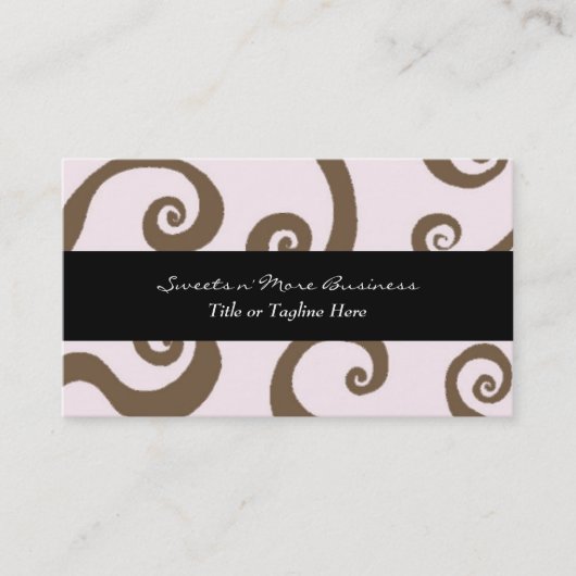 チョコレートの渦巻き 名刺 (正面)
