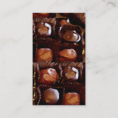 チョコレートの箱、心をそそるチョコレート・キャンディ 名刺 (裏面)