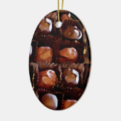 チョコレートの箱,魅力的なチョコレートキャンディ セラミックオーナメント (左)