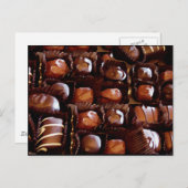 チョコレートの箱,魅力的なチョコレートキャンディ ポストカード (正面/裏面)