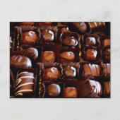 チョコレートの箱,魅力的なチョコレートキャンディ ポストカード (正面)