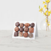 チョコレートの組み合わせカード カード (黄色い花)