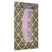 チョコレートの背景にラベンダーコーム クリップボード (右)