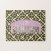 チョコレートの背景にラベンダーコーム ジグソーパズル (横)