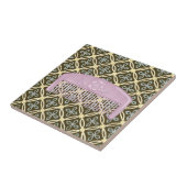 チョコレートの背景にラベンダーコーム タイル (側面)