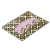 チョコレートの背景にラベンダーコーム ノートブック (左側)