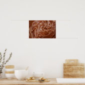 チョコレートの背景 ポスター (キッチン)