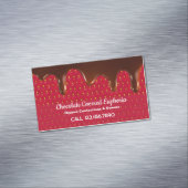 チョコレートの覆いになったイチゴ マグネット名刺 (インサイチュ)