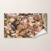 チョコレートの霧雨とキャンディポップコーン バスタオルセット (ハンドタオル)