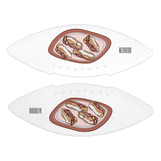 チョコレートのeclair漫画イラストレーション アメリカンフットボール (パネル)