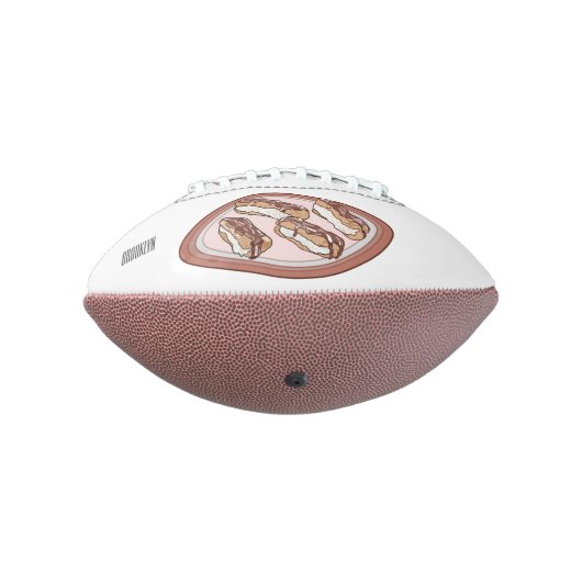 チョコレートのeclair漫画イラストレーション アメリカンフットボール (回転270)