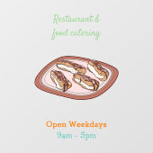 チョコレートのeclair漫画イラストレーション ウィンドウサイン (シート)