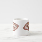 チョコレートのeclair漫画イラストレーション エスプレッソカップ (正面)