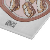 チョコレートのeclair漫画イラストレーション カッティングボード (角)