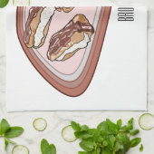 チョコレートのeclair漫画イラストレーション キッチンタオル (折り畳み)