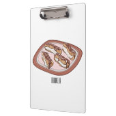 チョコレートのeclair漫画イラストレーション クリップボード (左)