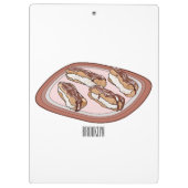 チョコレートのeclair漫画イラストレーション クリップボード (裏面)