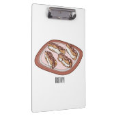 チョコレートのeclair漫画イラストレーション クリップボード (右)