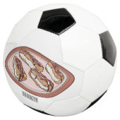 チョコレートのeclair漫画イラストレーション サッカーボール (3/4)