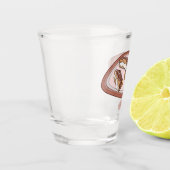 チョコレートのeclair漫画イラストレーション ショットグラス (左)