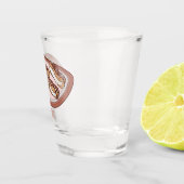 チョコレートのeclair漫画イラストレーション ショットグラス (右)