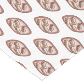 チョコレートのeclair漫画イラストレーション ショートテーブルランナー (コーナー)