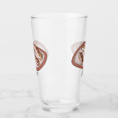 チョコレートのeclair漫画イラストレーション タンブラーグラス (左)