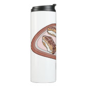 チョコレートのeclair漫画イラストレーション タンブラー (回転左)