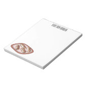 チョコレートのeclair漫画イラストレーション ノートパッド (回転)