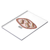 チョコレートのeclair漫画イラストレーション ノートブック (左側)