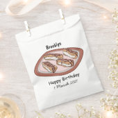 チョコレートのeclair漫画イラストレーション フェイバーバッグ (クリップ留めされた状態)