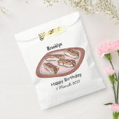 チョコレートのeclair漫画イラストレーション フェイバーバッグ (封をした状態)