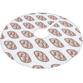 チョコレートのeclair漫画イラストレーション ブラッシュドポリエステルツリースカート (アングル)