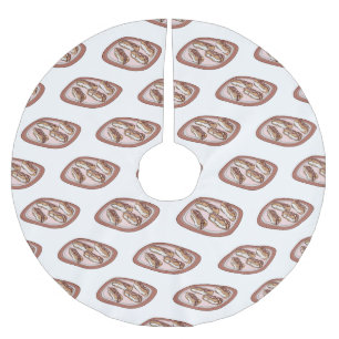 チョコレートのeclair漫画イラストレーション ブラッシュドポリエステルツリースカート