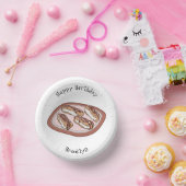 チョコレートのeclair漫画イラストレーション ペーパーボウル (パーティー)